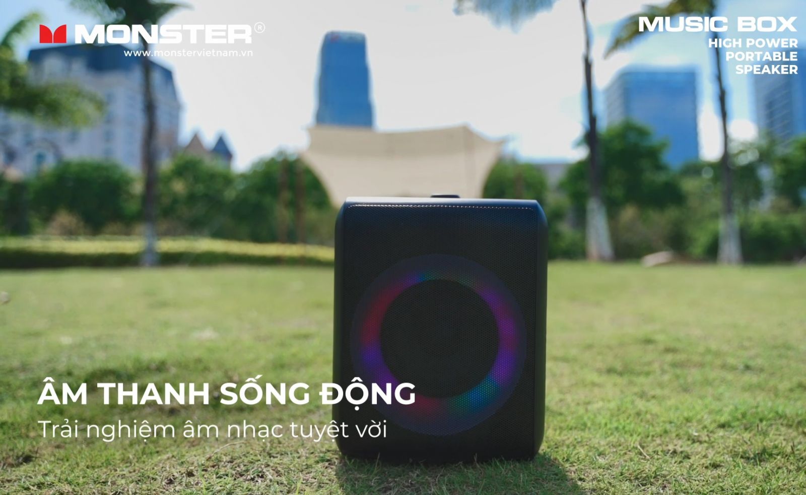 Loa di động chống nước Monster Musicbox | Anh Duy Audio