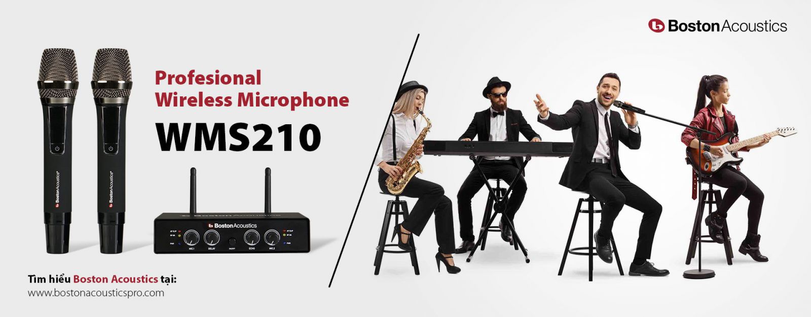 Micro không dây Boston Acoustics WMS210 | Anh Duy Audio